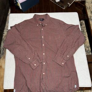 Daniel Cremieux Red and Black Plaid Button Down Shirt